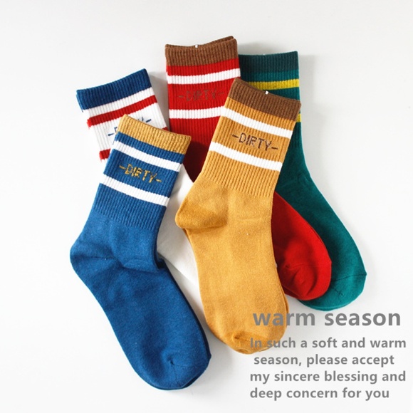Accessories - 5 Pairs Cute Womens Socks Dirty Candy Socks